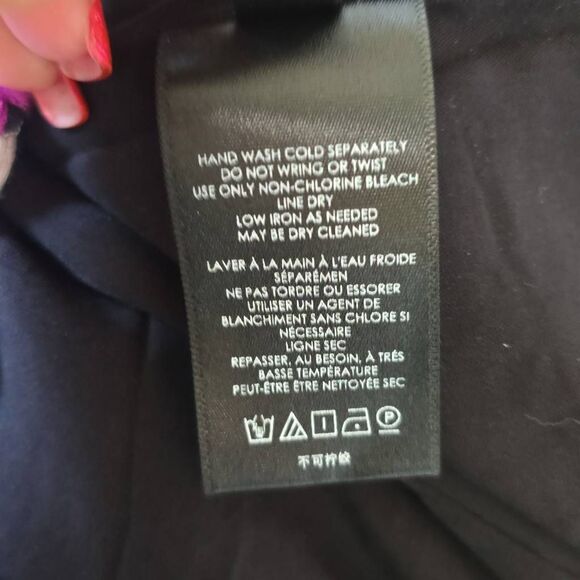 Anthropologie Crochet Look Granny Square Blk Prpl/Blu/Pink Dress, NWT, Sz. 0 - Picture 9 of 10